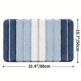 Lumiere Striped Absorbent Bath Mat