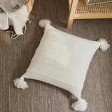 Nordic Knitted Tassel Cushion