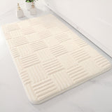 Vivid Grid Absorbent Bath Mat