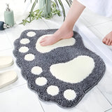 Cute Paw Print Bath Mat