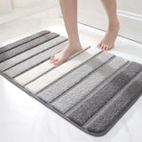 Lumiere Striped Absorbent Bath Mat