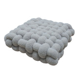 Plush Woven Knot Boucle Cushion