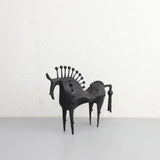 Black Stallion Metal Sculpture