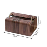 Wooden Brass Tissue Holder
