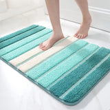 Lumiere Striped Absorbent Bath Mat