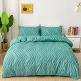 Chevron Plush Quilt Cover | 3pcs Set