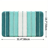 Lumiere Striped Absorbent Bath Mat