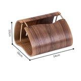 Wooden Brass Tissue Holder