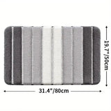 Lumiere Striped Absorbent Bath Mat