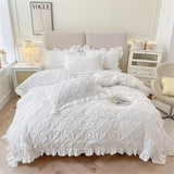 Belle Cotton Plush Ruffle Bedding | 4pcs Set