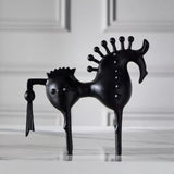 Black Stallion Metal Sculpture