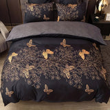 Valora Midnight Butterfly Duvet Cover | 3pcs Set
