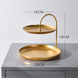 Elegant Gold Storage Organizer Stand