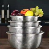 Rinse Mix Stainless Colander Duo Set