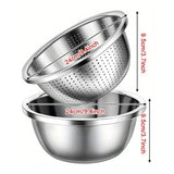 Rinse Mix Stainless Colander Duo Set