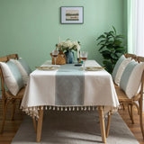 Glisstra Geometric Tassel Tablecloth