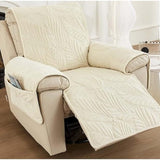 Verdant Leaf Pattern Recliner Cover