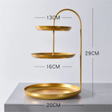 Elegant Gold Storage Organizer Stand