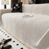 Stripe Herringbone Sofa Cover