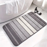 Lumiere Striped Absorbent Bath Mat