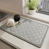 Mandala Kitchen Dish Drying Mat