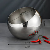 Modern Arc Steel Fruit Bowl