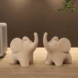 Eclectic Elephant Resin Figurines