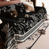 Foliage Floral Chenille Sofa Cover