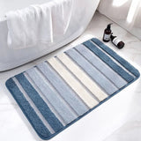 Lumiere Striped Absorbent Bath Mat