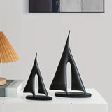 Minimalist Sailboat Inspired Table Decor Pair