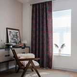 Cherry Bloom Botanical Tassel Curtain