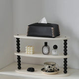 Stitched Leather Tissue Box Holder