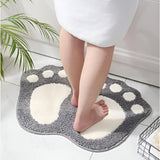Cute Paw Print Bath Mat