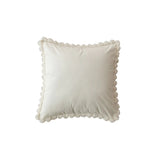 Velvet Pom-Pom Trim Cushion Cover