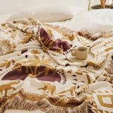 Azura Boho Geometric Knit Blanket