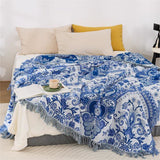 Paisley Dream Cotton Tassel Blanket