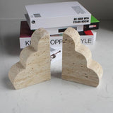 Elysian Travertine Bookends