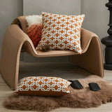Modern Interlock Pattern Cushion Cover