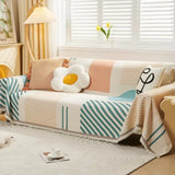 Meringue Chenille Geometry Sofa Cover