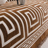 Meander Tassels Chenille Sofa Cover