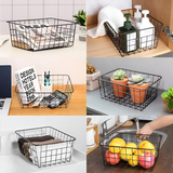 Sleek Wire Organizer Storage Basket