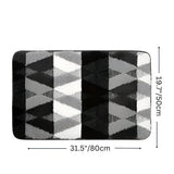 Soft Microfiber Non-Slip Geometric Rug