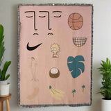 Pink Muse Woven Blanket