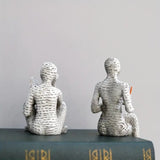 Woman Reading Shelf Decoration