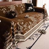 Foliage Floral Chenille Sofa Cover