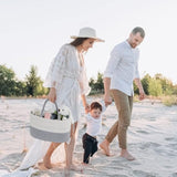 Braided Grey Baby Essentials Organizer