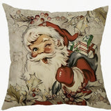 Santa's Charm Farmhouse Cushion Cover
