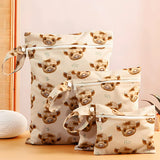 Baby Zoo Safari Print Reusable Wet Dry Bag | 3pcs Set