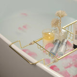 Adjustable Stainless Steel Bathtub Caddy Tray