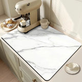 Marble Print Dish Drying Mat